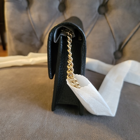 Authentic Gucci Interlocking G Bag Chain Wallet Crossbody + BOX - Picture 9 of 15